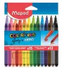 Színes ceruza és filctoll készlet, MAPED "Color'Peps INFINITY", 15+12 különböző szín