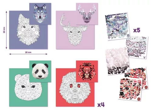 Kreatív matricás készlet, állatok, MAPED CREATIV "Sticker' Art"