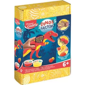   Dínó készítő modellező gyurmakészlet, T-Rex, MAPED CREATIV "Dinos factory"