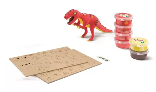 Dínó készítő modellező gyurmakészlet, T-Rex, MAPED CREATIV "Dinos factory"