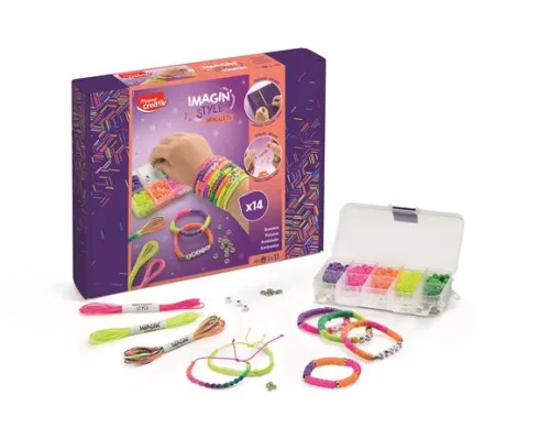 Karkötő készítő készlet, neon, MAPED CREATIV "Imagin' Style"