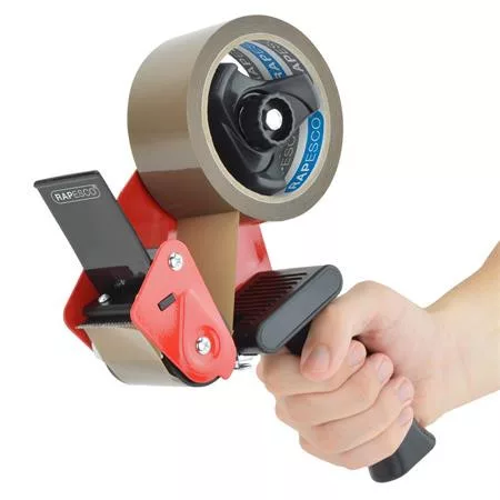 Csomagzáró gép, RAPESCO "Germ-Savvy® 960", barna csomagolószalaggal