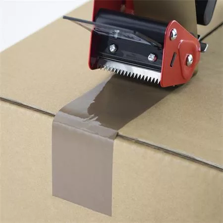 Csomagzáró gép, RAPESCO "Germ-Savvy® 960", barna csomagolószalaggal