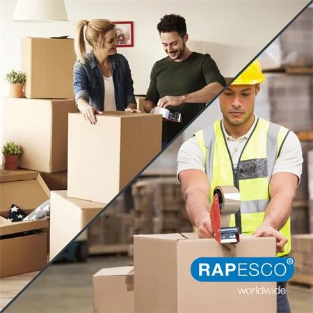 Csomagzáró gép, RAPESCO "Germ-Savvy® 960", áttetsző csomagolószalaggal