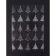 Celofán tasak, BOPP, 180x450 mm, karácsonyi mintás