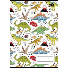   Füzet, tűzött, A5, vonalas, 32 lap, 1. osztály, COOL BY VICTORIA "Dinosaurus world", "14-32"