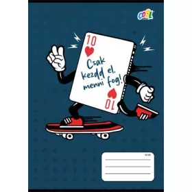   Füzet, tűzött, A5, vonalas, 32 lap, 3. osztály, COOL BY VICTORIA "SzívTíz", "12-32"