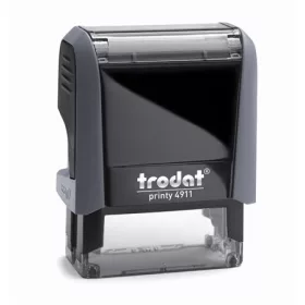   Bélyegző, TRODAT "Printy 4911", fekete ház, kék párnával