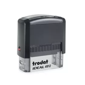   Bélyegző, TRODAT "Ideal 4912", fekete ház, fekete párnával