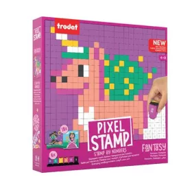   Kreatív foglalkoztató füzet, bélyegzős, TRODAT "Creativ Pixelstamp",  fantázia