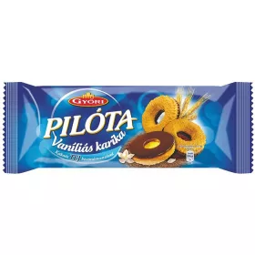   Vaníliás karika, 150 g, GYŐRI "Pilóta", tejcsokoládés