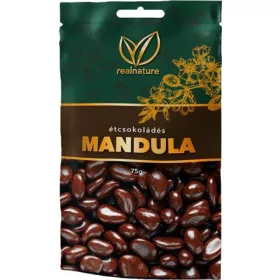 Mandula, 75 g, REAL NATURE, étcsokoládés
