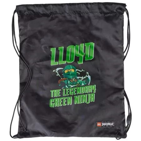 Tornazsák, LEGO "Ninjago Lloyd", fekete-mintás