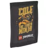 Pénztárca, tépőzáras, LEGO "Ninjago Cole", fekete-mintás