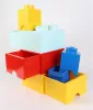 Tárolódoboz, fiókos, LEGO "Brick", vízkék