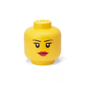 Tárolódoboz, fej, nagy, LEGO, Girl
