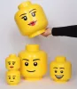 Tárolódoboz, fej, nagy, LEGO, Girl