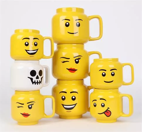 Bögre, kerámia, 255 ml, LEGO, Silly