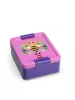 Uzsonnás doboz, LEGO "Bee", lila-rózsaszín-mintás