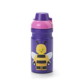   Kulacs, 390 ml, LEGO "Bee", lila-rózsaszín-mintás