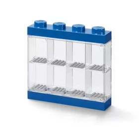 Gyűjtődoboz, minifiguráknak, 8 rekesz, LEGO, kék