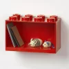 Polc, LEGO "Brick 2x4", piros