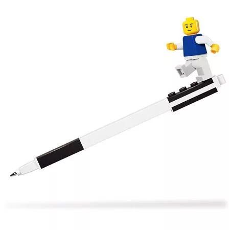Zseléstoll, 0,7 mm, kupakos, mini figurával, LEGO, fekete