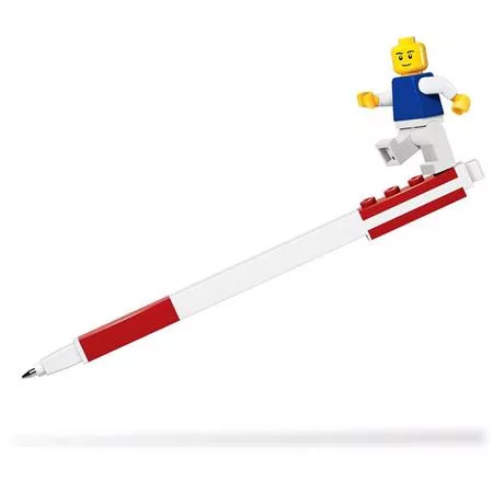 Zseléstoll, 0,7 mm, kupakos, mini figurával, LEGO, piros