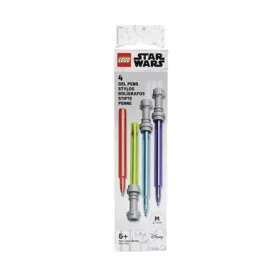   Zseléstoll készlet, 0,7 mm, fénykard, LEGO "Star Wars", 4 különböző szín