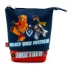 Tolltartó, cipzáras, pop-up, LEGO "Ninjago Together", kék-piros-mintás