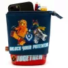 Tolltartó, cipzáras, pop-up, LEGO "Ninjago Together", kék-piros-mintás