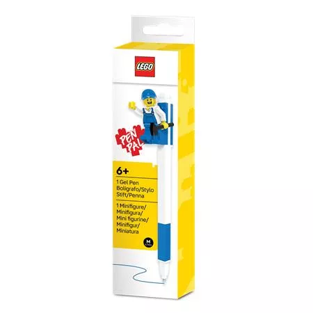 Zseléstoll, 0,7 mm, kupakos, mini figurával, LEGO, kék