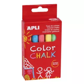 Táblakréta, kerek, 10 darabos, APLI, vegyes színek