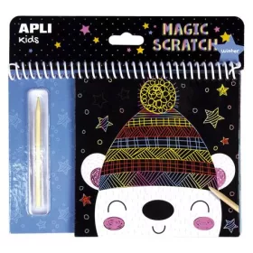   Képkarcoló füzet, APLI Kids "Magic Scratch", téli móka