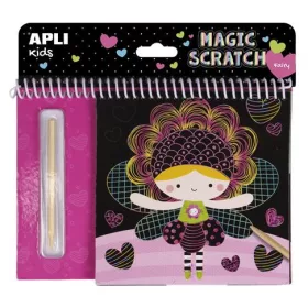   Képkarcoló füzet, APLI Kids "Magic Scratch", tündérek