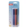 Zseléstoll, 0,5 mm, nyomógombos, radírozható, APLI "Erasable", vegyes színek