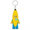 Kulcstartó, LED világítással, LEGO "Banana Guy"