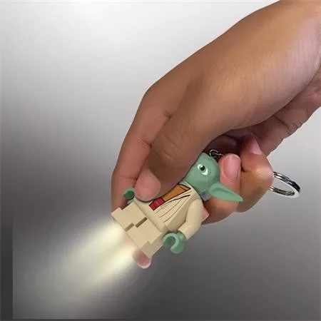 Kulcstartó, LED világítással, LEGO "Star Wars Yoda"