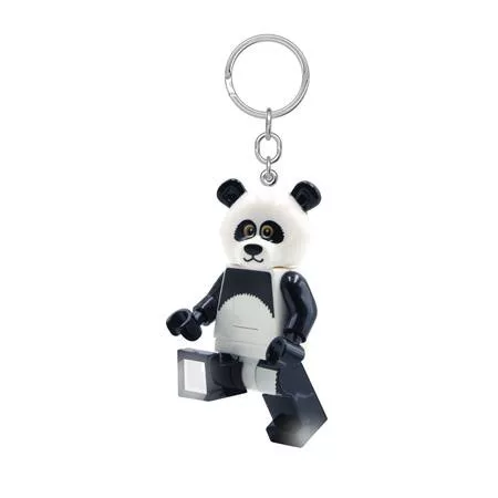Kulcstartó, LED világítással, LEGO "Panda Guy"