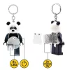 Kulcstartó, LED világítással, LEGO "Panda Guy"