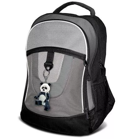 Kulcstartó, LED világítással, LEGO "Panda Guy"