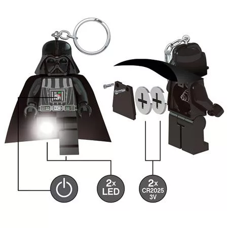 Kulcstartó, LED világítással, LEGO "Star Wars Darth Vader"