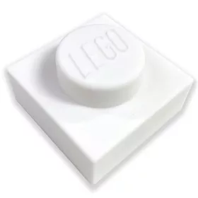Éjszakai fény, LEGO "Iconic 1x1 plate", fehér