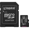 Memóriakártya, microSDXC, 64GB, C10/UHS-I/U1/V10/A1, Gen3, adapter, KINGSTON "Canvas Select Plus"