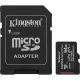 Memóriakártya, microSDXC, 64GB, C10/UHS-I/U1/V10/A1, Gen3, adapter, KINGSTON "Canvas Select Plus"