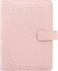 Kalendárium, gyűrűs, betétlapokkal, personal méret, FILOFAX, "Confetti", rózsakvarc