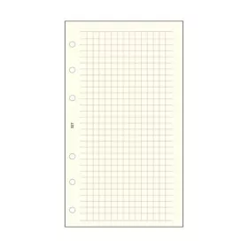  Kalendárium betét, jegyzetlap, "L", kockás, SATURNUS, chamois