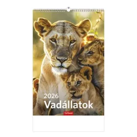 Naptár, fali, TOPTIMER "Vadállatok"