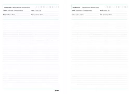 Tárgyalási napló, B5, TOPTIMER, "Traditional", fekete