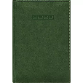   Naptár, tervező, A5, napi, DAYLINER, "Sherwood", zöld